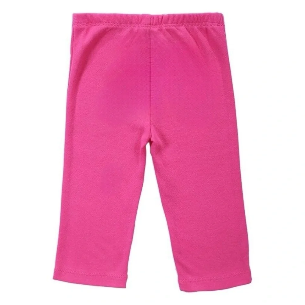 Pink Pull On Pants with Penguin Graphic